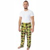 Seven Times Six Dr. Seuss Men's GRINCH Sneaky Face Fleece Plush Pajama Pants Black - 4 of 4