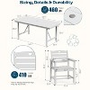 GardenJoy 7-Piece Patio Dining Set, HDPE Outdoor Table & Chairs Set for Lawn, Porch, Deck, Yard - 2 of 3