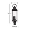 Capital Lighting Bradford 3 - Light Lantern in  Black - 2 of 4