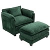55.3" Boucle Oversized Sofa Chair with Deep Cushions and Ottoman - 4 of 4