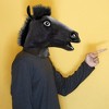 Global Importers Black Horse Head Mask Costume Accessory - 2 of 3
