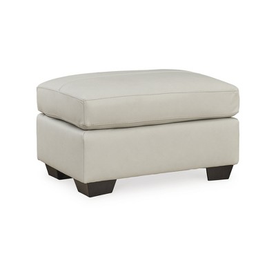 Signature Design By Ashley Contemporary Belziani Faux Leather Ottoman ...