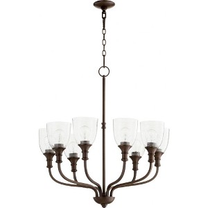 Quorum Lighting Richmond 8-Light Chandelier, 8 Blades, Oiled Bronze - 1 of 1