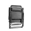 Outdoor Adjustable Folding Lounge Chair with Pillows & Cup Holder - Black - WELLFOR: UV & Fade-Resistant, 500lb Capacity - 2 of 3