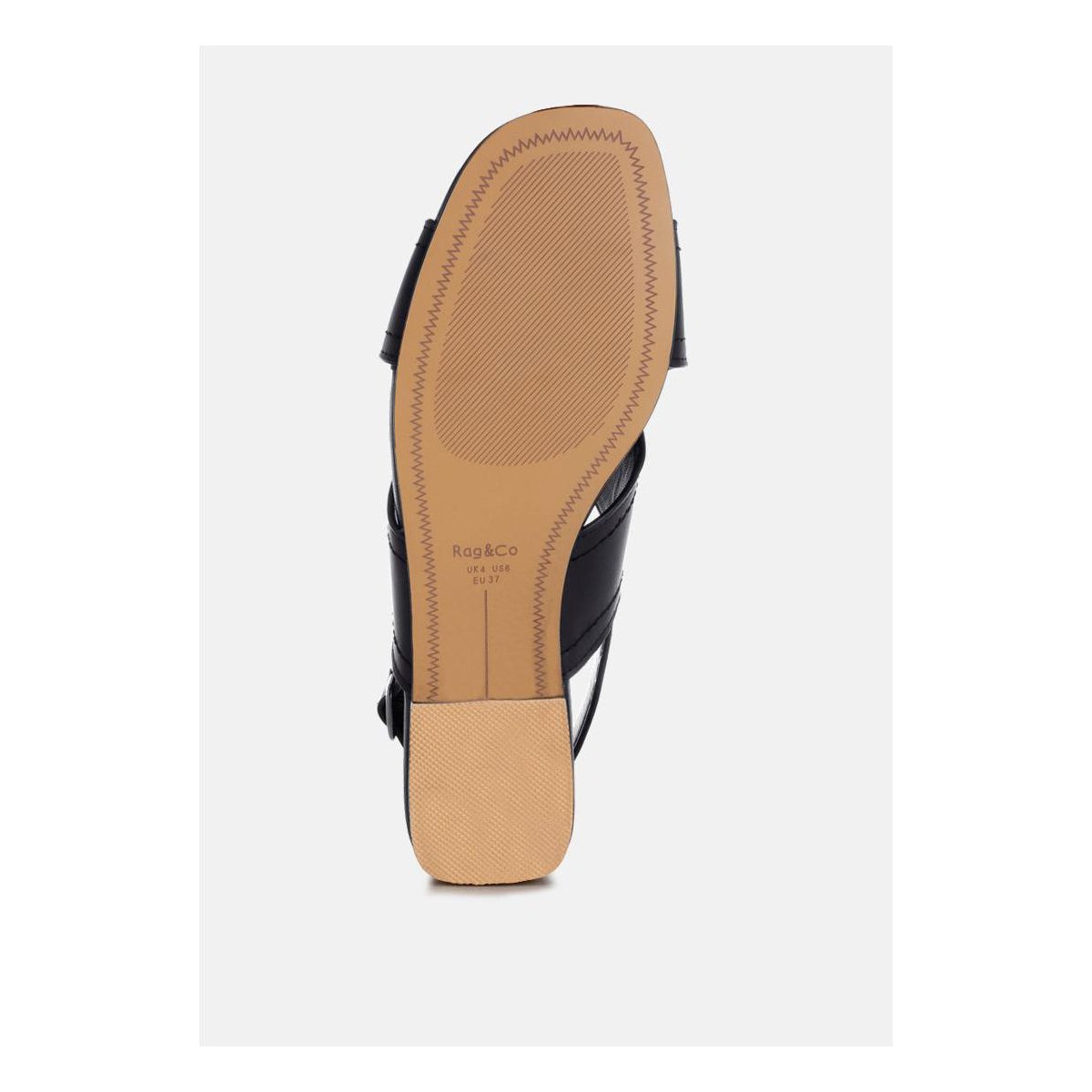 Обувь Rag & Co Womens Jamon Classic Cross-Strap Buckled Flats 9 — фото 5
