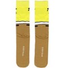 Nickelodeon SpongeBob SquarePants Mens 3D Felt Tie Knit Crew Sock Shoe Size 6-12 - 3 of 4