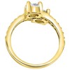 Pompeii3 1 Carat Forever Us 2 Stone Diamond Ring 10K Yellow Gold - 3 of 4