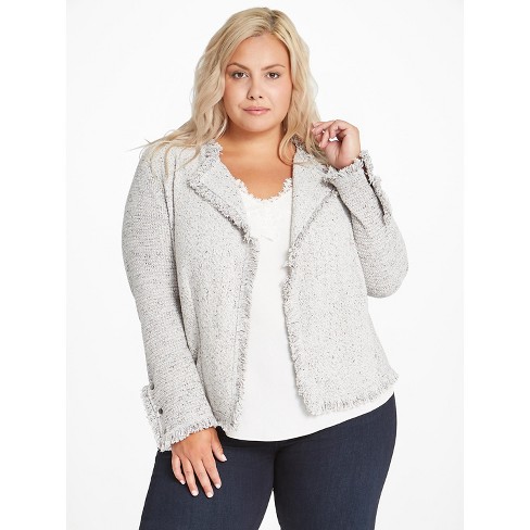 NIC+ZOE Women's Petite Fring Mix Jacket