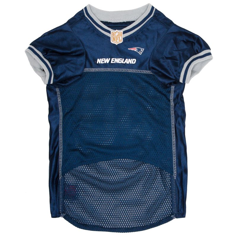 NFL New England Patriots Pets First Mesh Pet Football Jersey - Navy S, 2 of 4