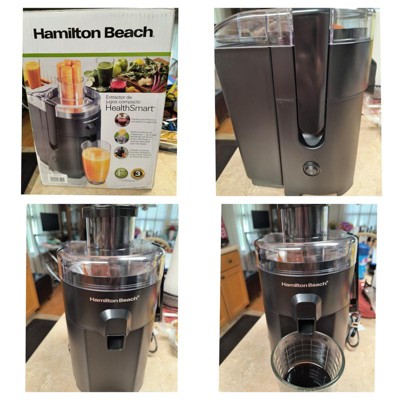 Hamilton Beach - HealthSmart Compact Juice Extractor - Black