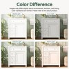 Gulches 30 Inch French Style Bathroom Vanity Ceramic Sink Soft Close Doors Multiple Drawers Adjustable Shelf Door Organizer White - 4 of 4