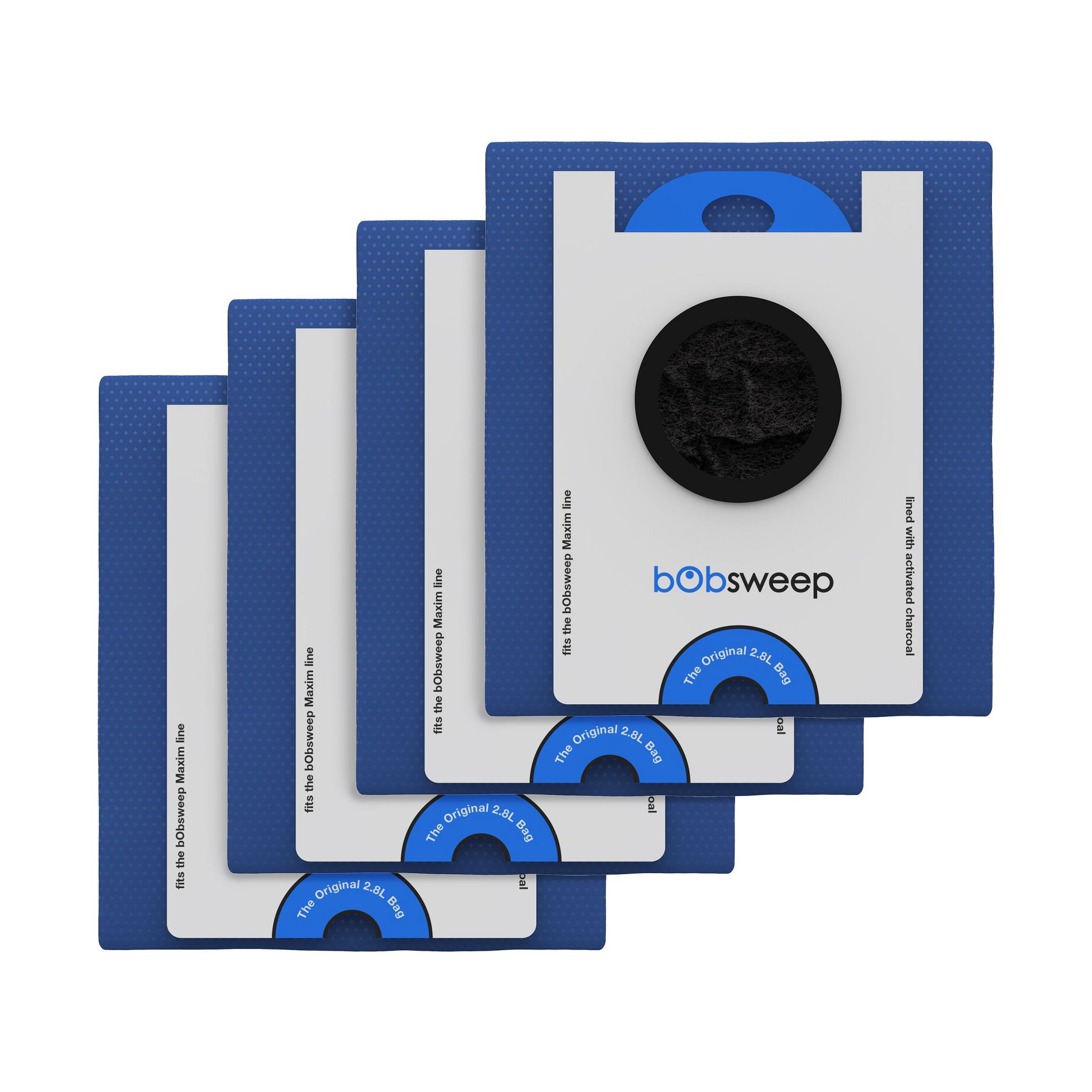 Dust Bag with Activated Charcoal Lining for bObsweep Maxim Series