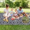 Large Modern Reversible Mats, Plastic Straw Area Rug, Floor Mat for Outdoors, RV, Patio, Backyard, Deck, Picnic, Beach, Trailer, Camping - 4 of 4