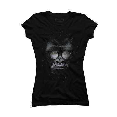 Junior's Design By Humans Nerd Gorillaz By ikaruz T-Shirt