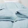 Peace Nest All-Season Medium Warmth Solid Pattern Duvet Insert White Goose Feather Comforter - 4 of 4