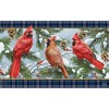 Wintertime Cardinals Doormat 30" x 18" Indoor Outdoor Briarwood Lane - image 3 of 4