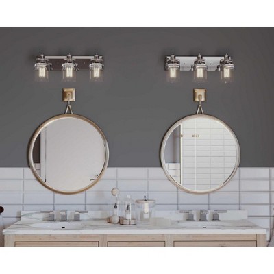 Calhoun Antique Bronze 3-Light Farmhouse Vanity Bath Light
