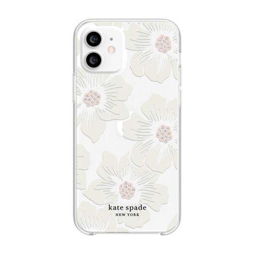 Kate Spade New York Apple iPhone 12/iPhone 12 Pro Protective Hardshell Case - Hollyhock Floral