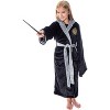 Harry Potter Hogwarts Houses Girl's Plush Robe - 4 of 4