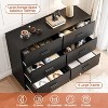 Garvee 6-Drawer Dresser for Bedroom, Modern Closet Dressers Chest of Drawers with Metal Handle,Black - 2 of 4