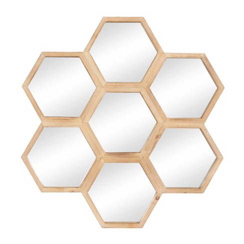 Easy Honeycomb Mirror Décor