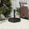 Pellebant Outdoor Patio Umbrella Base Holder 56-pound Hexagon Black - 2 of 4