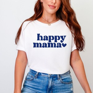 Simply Sage Market Happy Mama Puff Print Garment Dyed Tee - 1 of 4