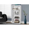 Bookshelf, Bookcase, Etagere, 5 Tier, 48"h, Office, Bedroom, White Laminate, Contemporary, Modern - 2 of 4