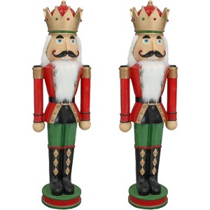 Sunnydaze Indoor/Outdoor Porch or Living Room Polyresin Matthias the Nutcracker Prince Christmas Holiday Decoration - 37" - 1 of 4