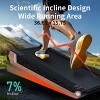 FIONECA 8¡ã Incline Walking Pad Treadmill ¨C 2.55HP, LED Display, Compact Under Desk Design, 220 lbs Capacity - 2 of 4