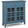 ORRD  Entryway Storage Cabinet Distressed Coastal Blue - 36" Cabinet with Glass Doors & Drawers - 2 of 4