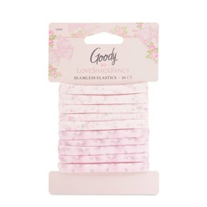 Goody x LoveShackFancy Seamless Elastics - Rosa Beaux and English Ivy - 10ct - Pink - 1 of 4