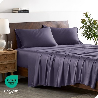 Dusty Purple Twin XL Bamboo Deep Pocket Sheet Set