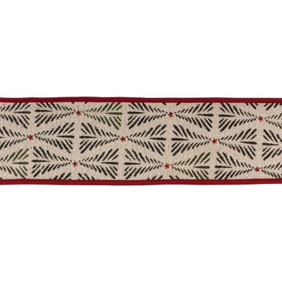Melrose Wired Cotton Ribbon 4" x 5 yds.