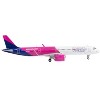 Airbus A321neo Commercial Aircraft "Wizz Air UK" White and Pink with Purple Tail 1/400 Diecast Model Airplane by GeminiJets - 2 of 4
