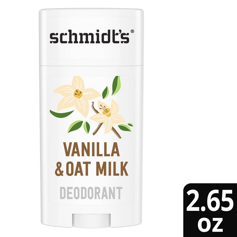 Schmidt&#39;s Vanilla + Oat Aluminum-Free Natural Sensitive Skin Deodorant Stick - 2.65oz, 1 of 9