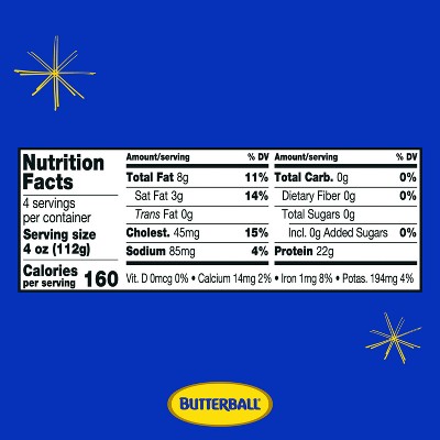 Butterball All Natural Fresh 93/7 Ground Turkey Roll - 16oz