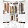 Aheaplus Set of 3 Freestanding Corner Closet System, 81'' Space-saving Closet Organizer with Drawers and Hanging Rods - 2 of 4