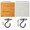 Unique Bargains Iron Wall-Mounted Ceiling Hook with Hardware for Hanging Plant - 4 of 4