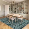 Vintage Geometic Rugs for Living Room Non Slip Non Shedding Washable Ultra Thin Carpet Stain Resistant Indoor Foldable Soft Rug for Bedroom Kitchen - 4 of 4