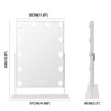 HOMLUX LED Vanity Makeup Mirror - 3 Color Lights, Detachable 10X Magnification, Smart Touch - 3 of 4
