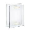 Azar Displays Self Adhesive Clear Acrylic Sign Holder Frames, 2 -Pack - 3 of 4