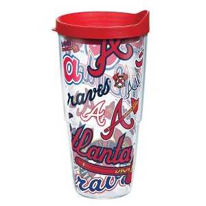 MLB Atlanta Braves Classic Tumbler with Lid - 24oz - 1 of 3