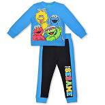 Sesame Street Boy's 2-Pack Graphic Pullover Sweatshirt and Taped Jogger Pants Set for toddler