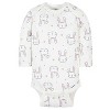 Gerber Baby Girls' Long Sleeve Onesies Bodysuits - 6-Pack - 4 of 4
