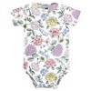 Hudson Baby Infant Girl Cotton Bodysuits, Vintage Blossom - 4 of 4