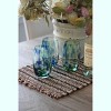 Blue Rose Polish Pottery Hand blown Water Glass Set - 2 of 2