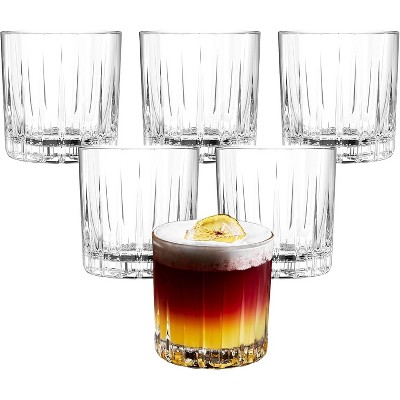 LEMONSODA Premium Double Rocks Whiskey Glasses - Set of 6 - 12 OZ