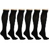 Men’s Diabetic Over the Calf Knee Socks – 6 Pairs, Non-Binding Top, Extra Wide & Cushioned, Size 9-11, 10-13, 13-15 - 2 of 2