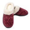 Roxoni Women's Fleece Trim Knit Sweater Furr Clog Indoor Outdoor Slipper - 4 of 4